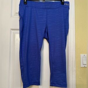 Fila Blue Leggings Athletic Wear